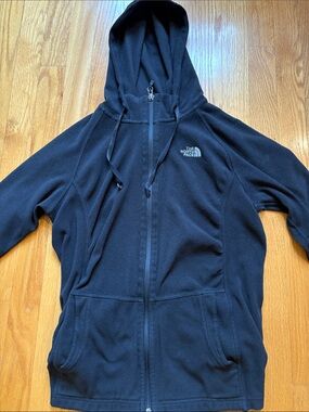 The North Face Black Hooded Full-Zip Fleece Jacket